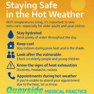 Staying safe in the hot weather